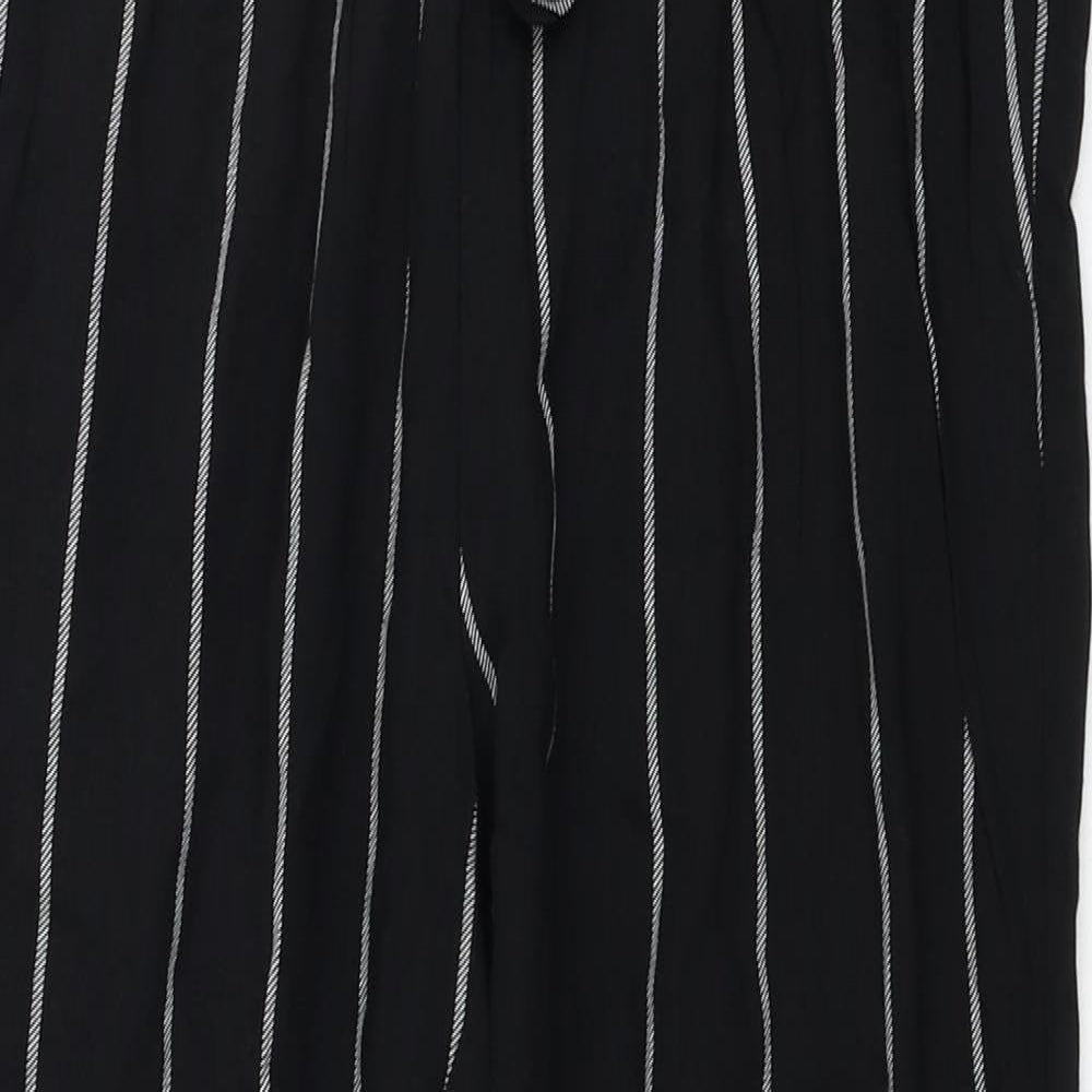 Womens UK Size 8 PRETTYLITTLETHING Regular Fit  Black Trousers