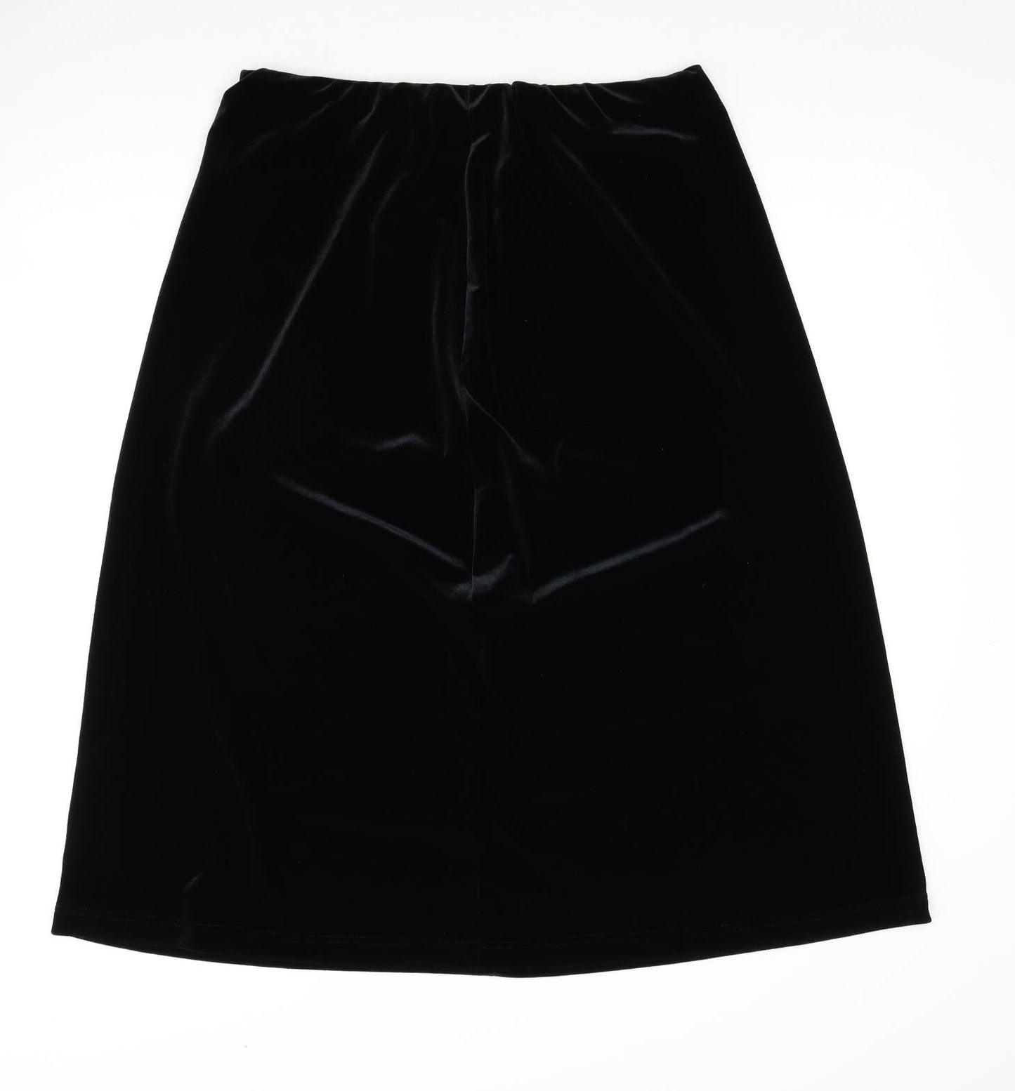 Damart Womens Black Polyester Straight & Pencil Skirt Size 16