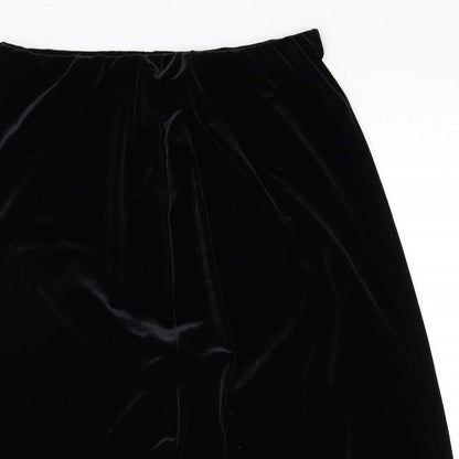Damart Womens Black Polyester Straight & Pencil Skirt Size 16