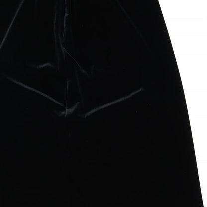 Damart Womens Black Polyester Straight & Pencil Skirt Size 16