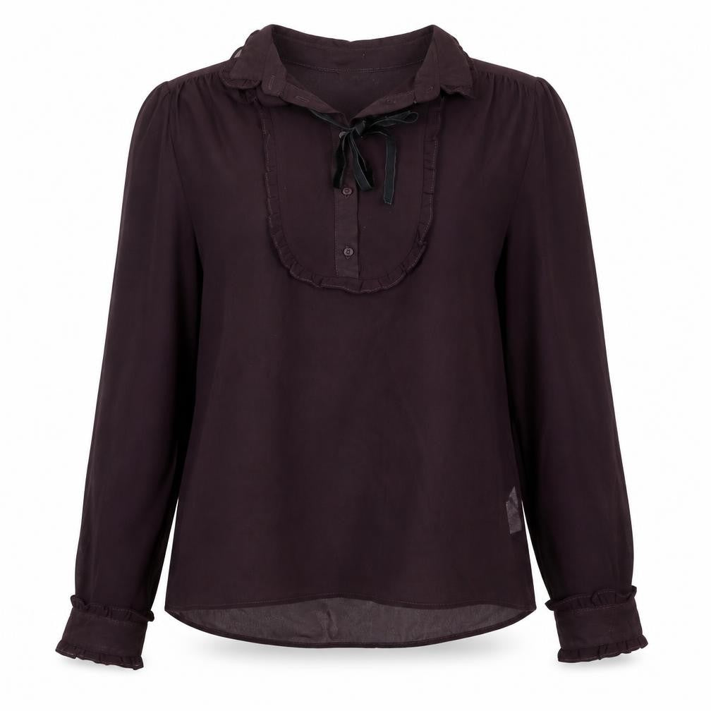 Womens UK Size 8 Topshop Red Basic Blouse