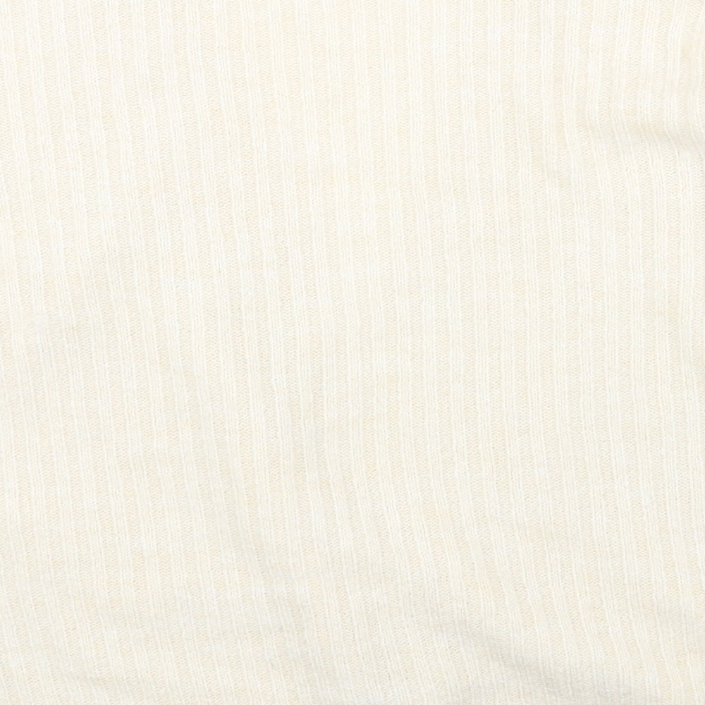 Womens UK Size S Marks and Spencer White Cardigan Jumper