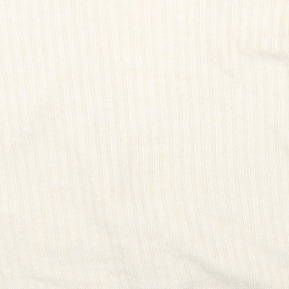 Womens UK Size S Marks and Spencer White Cardigan Jumper