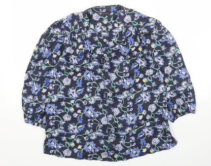 Womens UK Size 8 Marks and Spencer Multicoloured Basic Button-Up