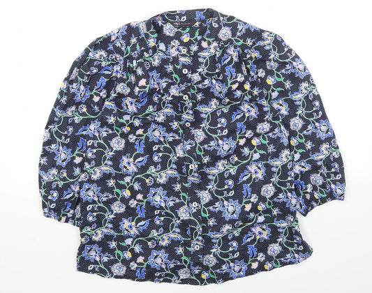 Womens UK Size 8 Marks and Spencer Multicoloured Basic Button-Up
