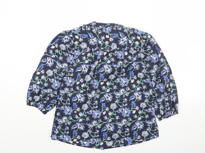 Womens UK Size 8 Marks and Spencer Multicoloured Basic Button-Up