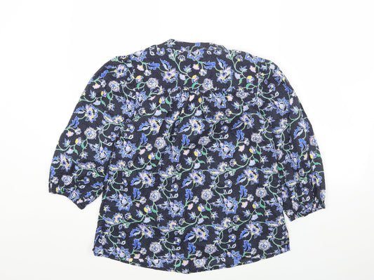 Womens UK Size 8 Marks and Spencer Multicoloured Basic Button-Up