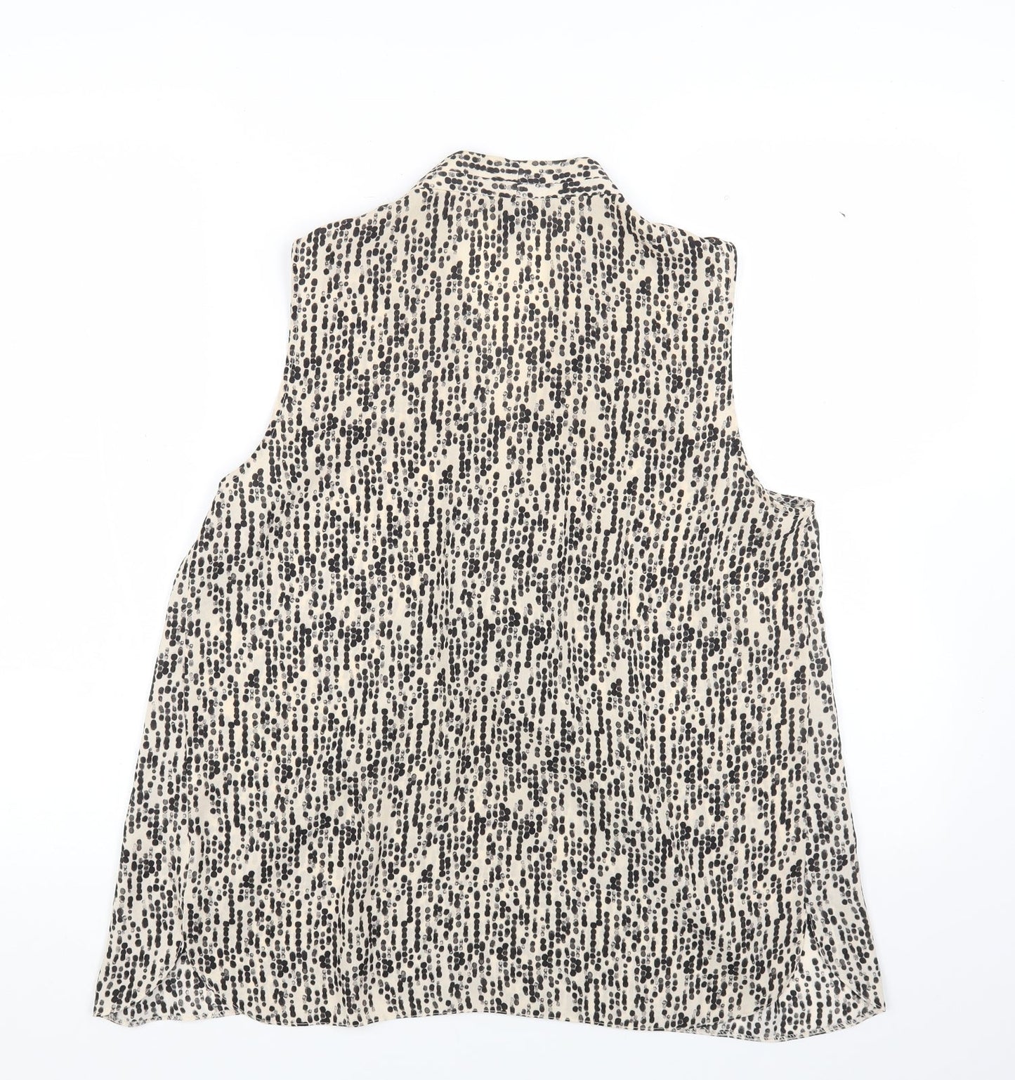 Primark Womens Multicoloured Geometric Polyester Basic Blouse Size 12 V-Neck