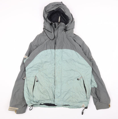 Womens UK Size L Preworn Multicoloured Rain Coat