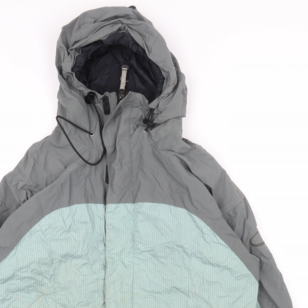 Womens UK Size L Preworn Multicoloured Rain Coat