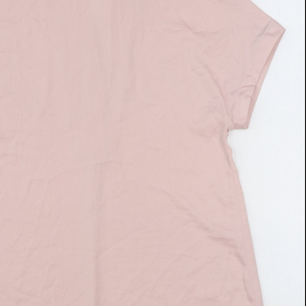 Womens UK Size 8 Marks and Spencer Pink Basic Blouse