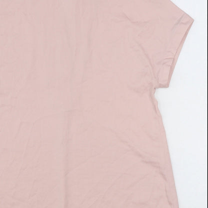 Womens UK Size 8 Marks and Spencer Pink Basic Blouse