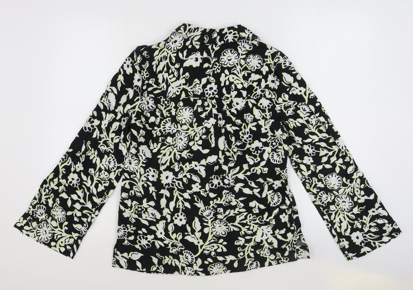 Womens UK Size 6 Marks and Spencer Black Basic Button-Up