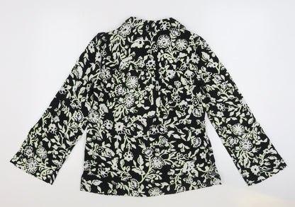 Womens UK Size 6 Marks and Spencer Black Basic Button-Up