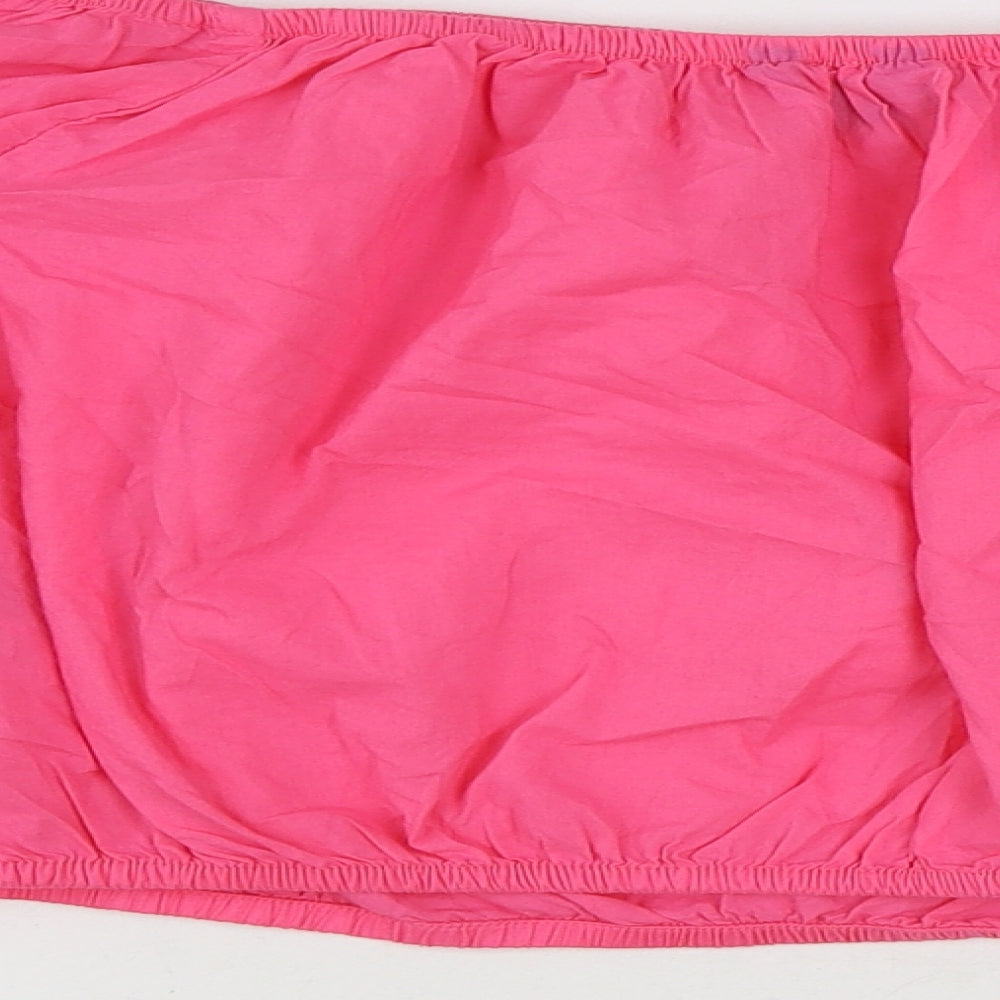 Womens UK Size 16 Marks and Spencer Pink Cropped Blouse