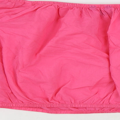 Womens UK Size 16 Marks and Spencer Pink Cropped Blouse