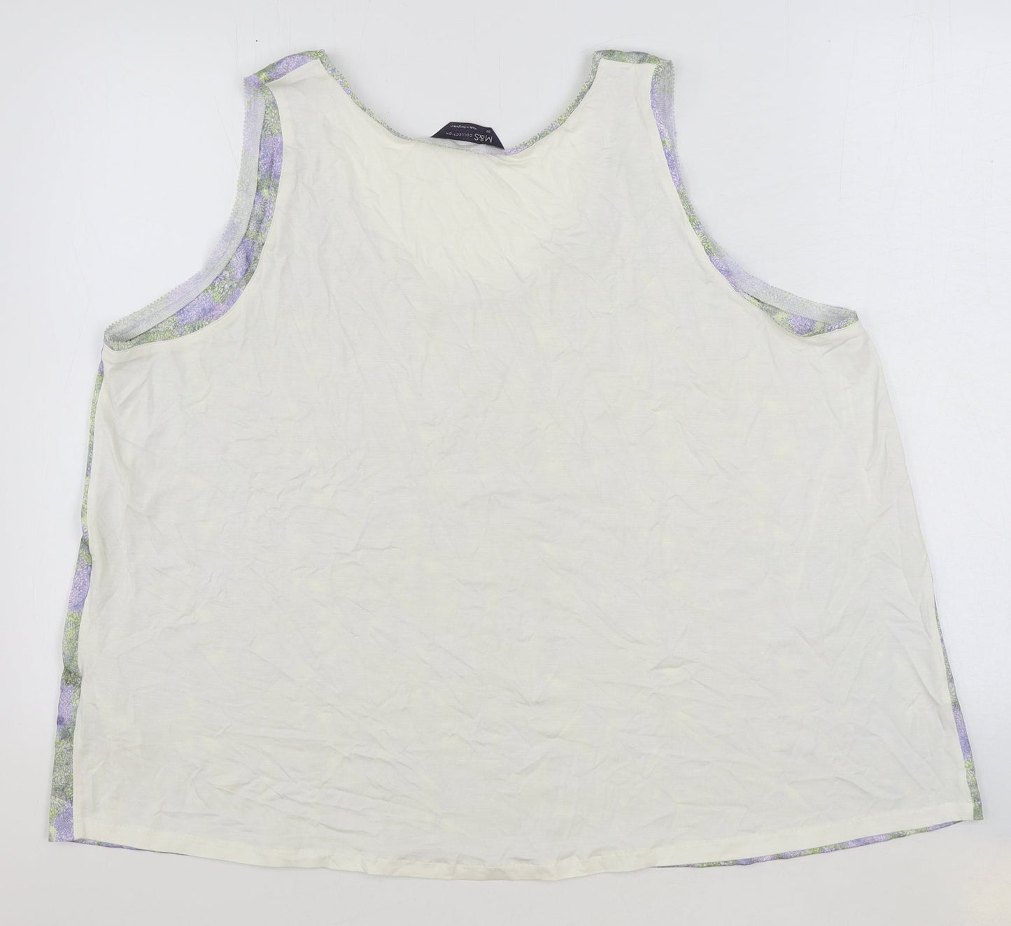 Womens UK Size 20 Marks and Spencer Multicoloured Basic Tank