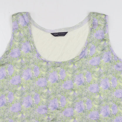 Womens UK Size 20 Marks and Spencer Multicoloured Basic Tank
