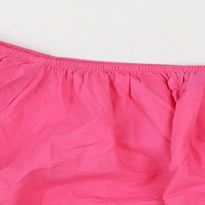 Womens UK Size 20 Marks and Spencer Pink Cropped Blouse