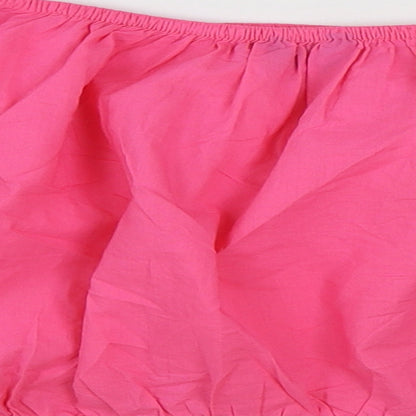Womens UK Size 20 Marks and Spencer Pink Cropped Blouse