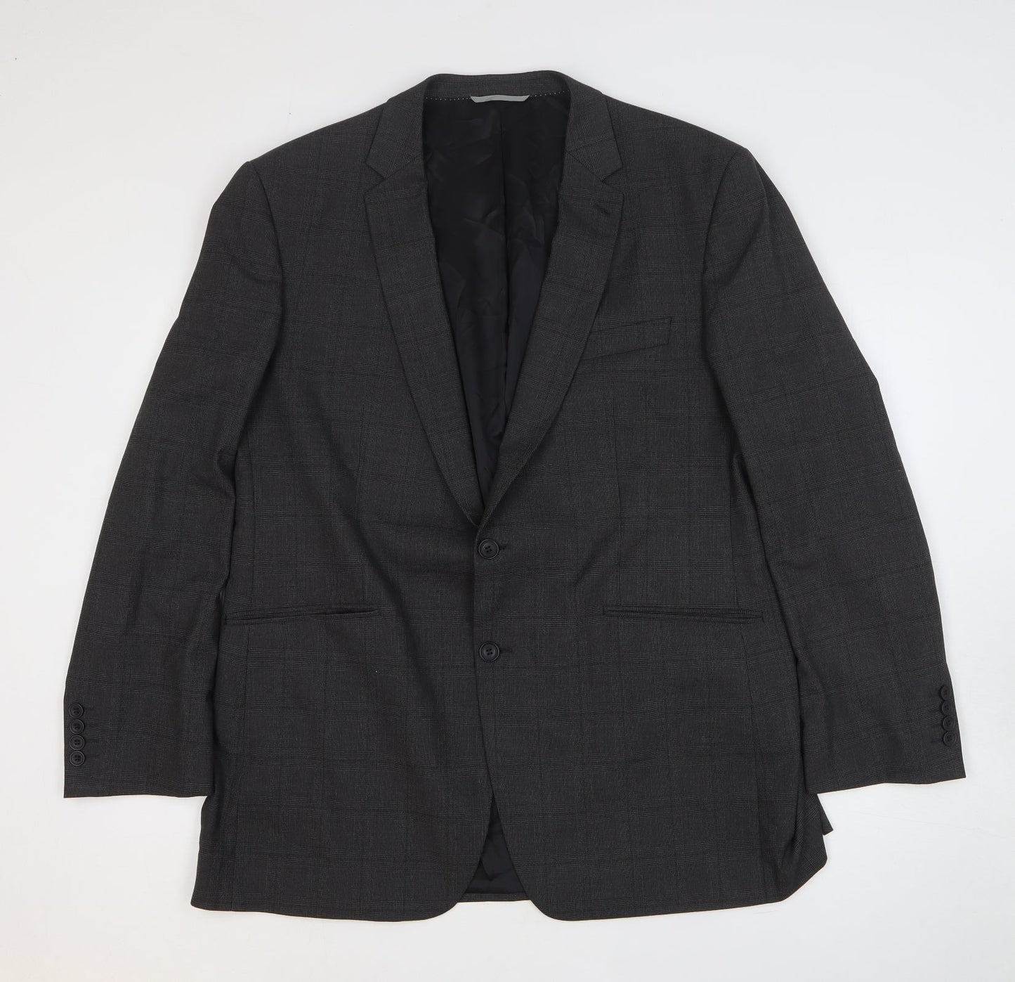Mens UK Size 46 Burton Regular Grey Suit Jacket