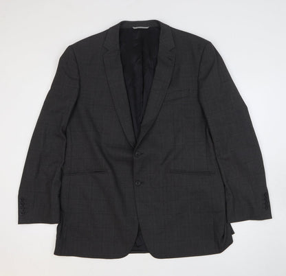Mens UK Size 46 Burton Regular Grey Suit Jacket