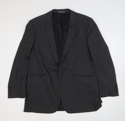 Mens UK Size 46 Burton Regular Grey Suit Jacket