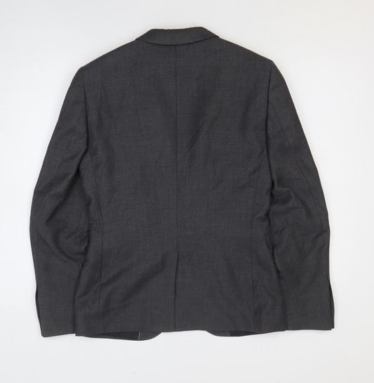 Mens UK Size 34 Burton Regular Grey Suit Jacket