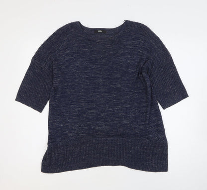 Womens UK Size 12 Marks and Spencer Blue Pullover Jumper