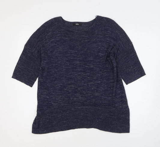 Womens UK Size 12 Marks and Spencer Blue Pullover Jumper