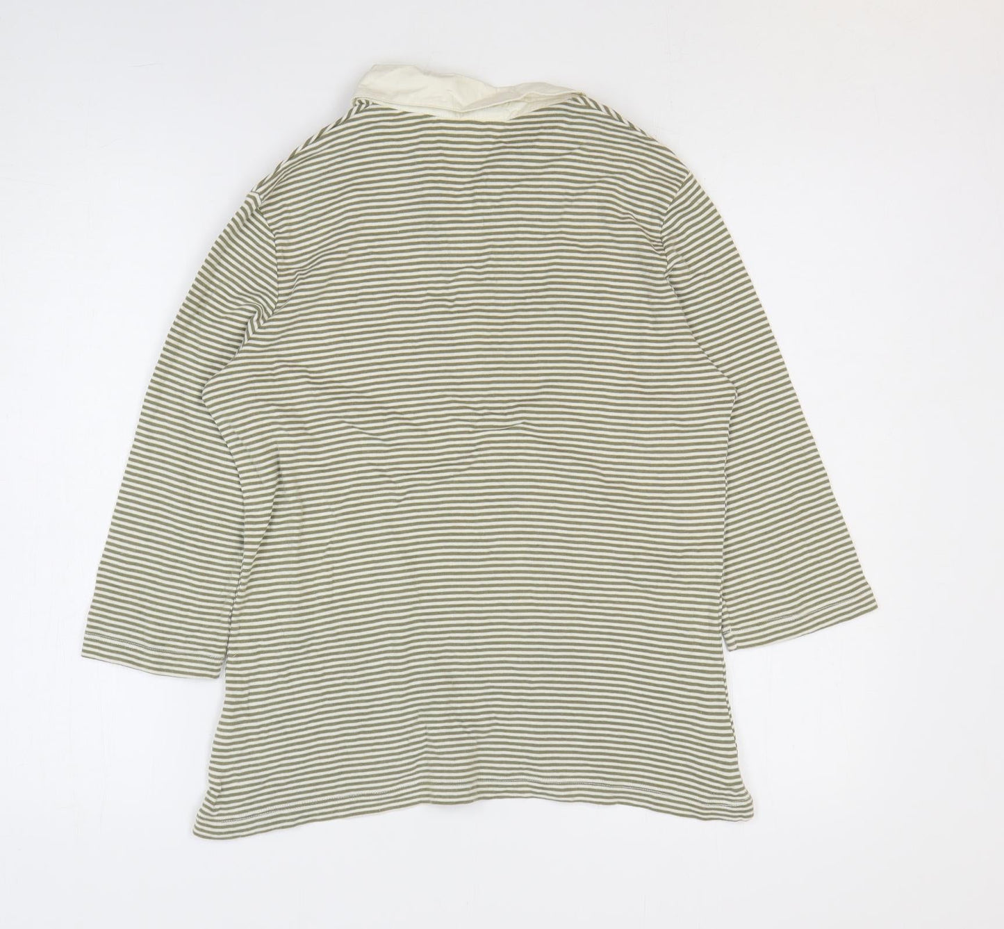 Womens UK Size 14 Marks and Spencer Green Basic Polo