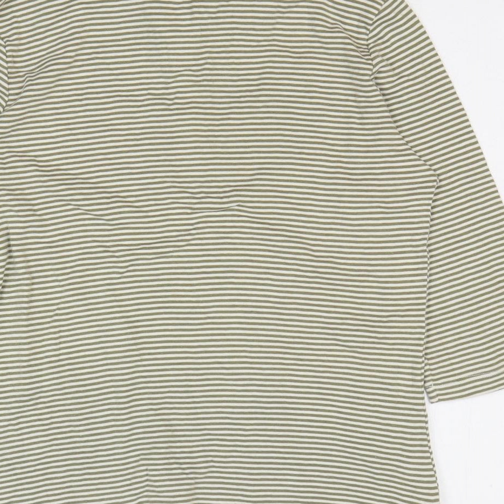 Womens UK Size 14 Marks and Spencer Green Basic Polo