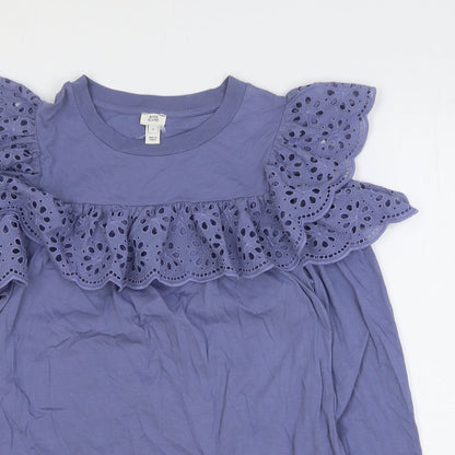 Womens UK Size 8 River Island Blue Basic Blouse