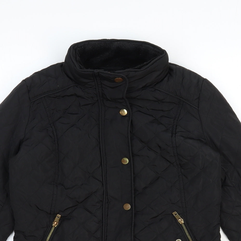 Stradivarius Womens Black Jacket Size S Zip
