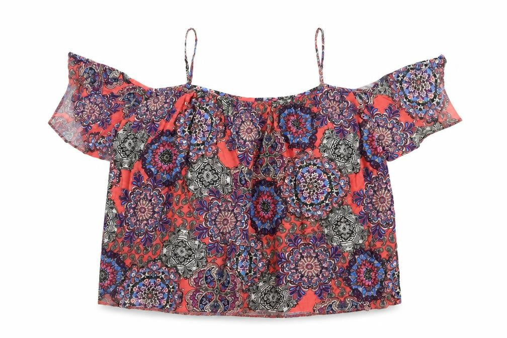 Womens UK Size 14 Atmosphere Orange Basic Blouse
