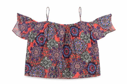 Womens UK Size 14 Atmosphere Orange Basic Blouse