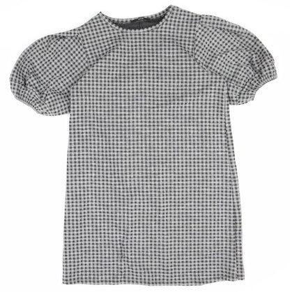 George Womens Grey Check Polyester Shift Size 14 Round Neck Pullover