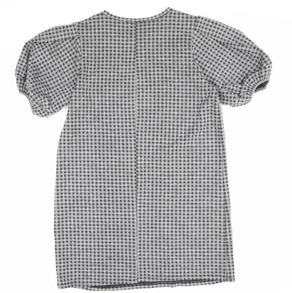 George Womens Grey Check Polyester Shift Size 14 Round Neck Pullover