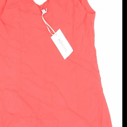 Womens UK Size 14 Stradivarius Pink Basic Tank