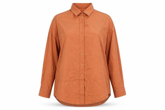 Womens UK Size 12 St Michael Orange Basic Button-Up