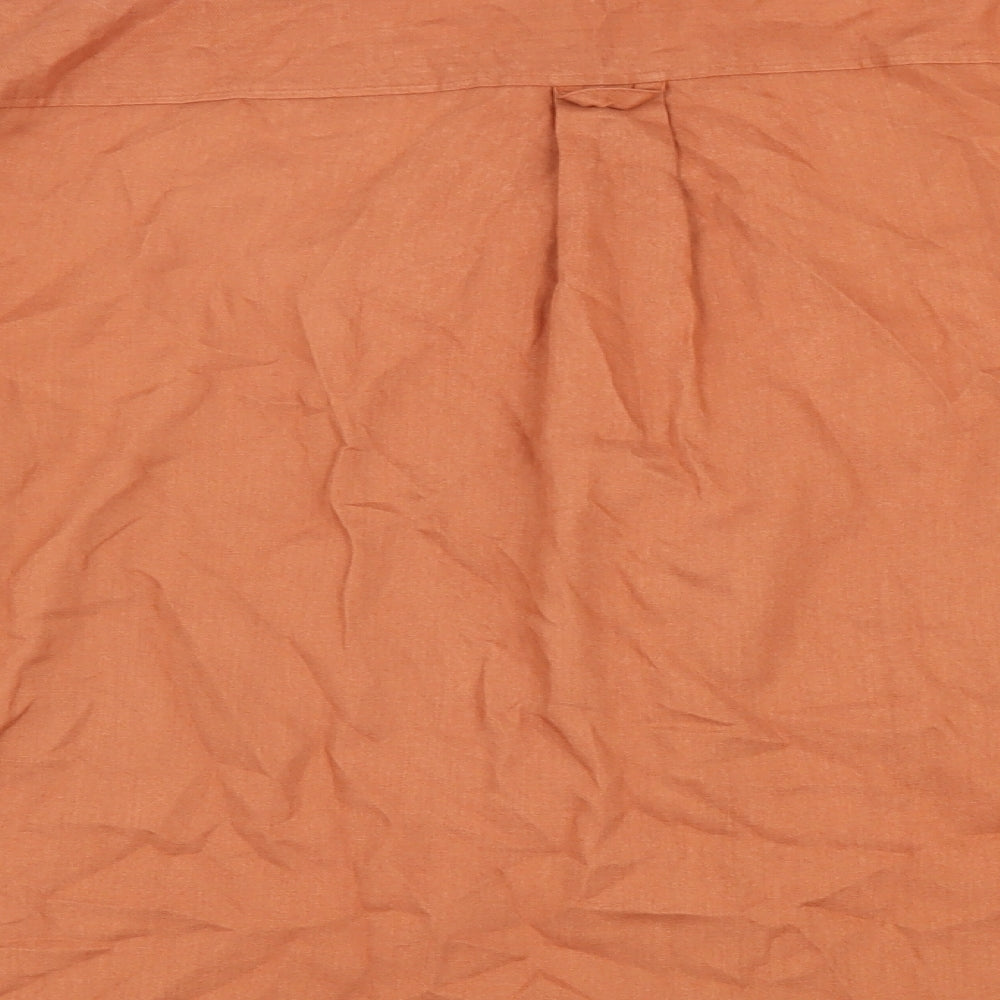 Womens UK Size 12 St Michael Orange Basic Button-Up