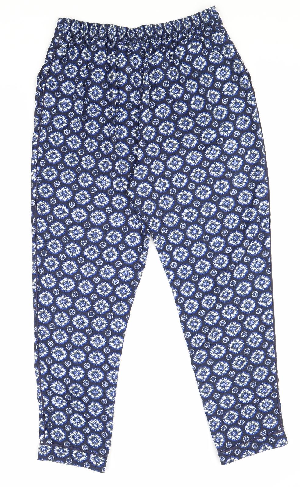 Womens UK Size 10 Phase Eight Regular Fit  Blue Trousers