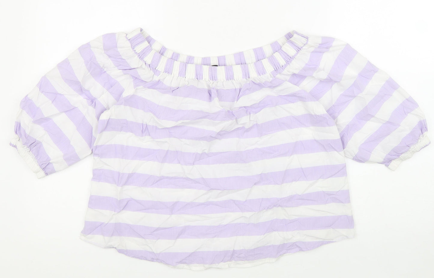 Womens UK Size 8 Marks and Spencer Purple Basic Blouse