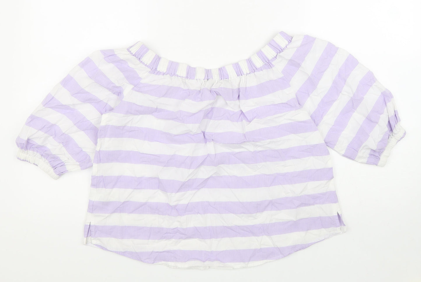 Womens UK Size 8 Marks and Spencer Purple Basic Blouse