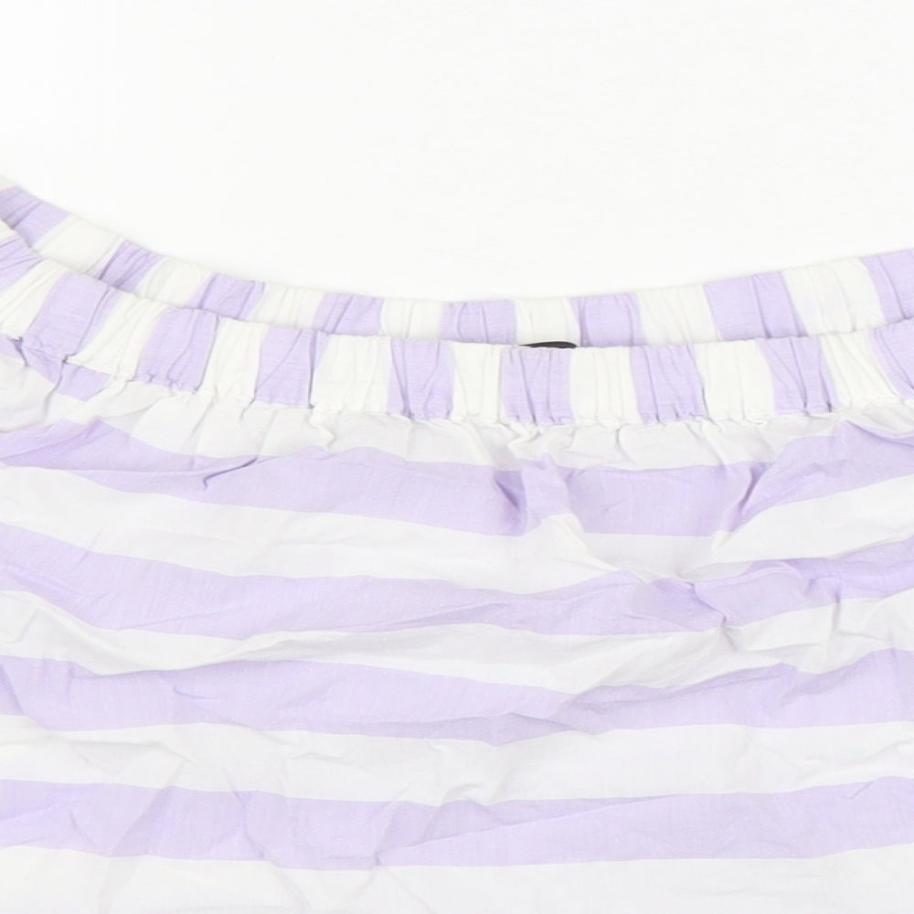 Womens UK Size 8 Marks and Spencer Purple Basic Blouse