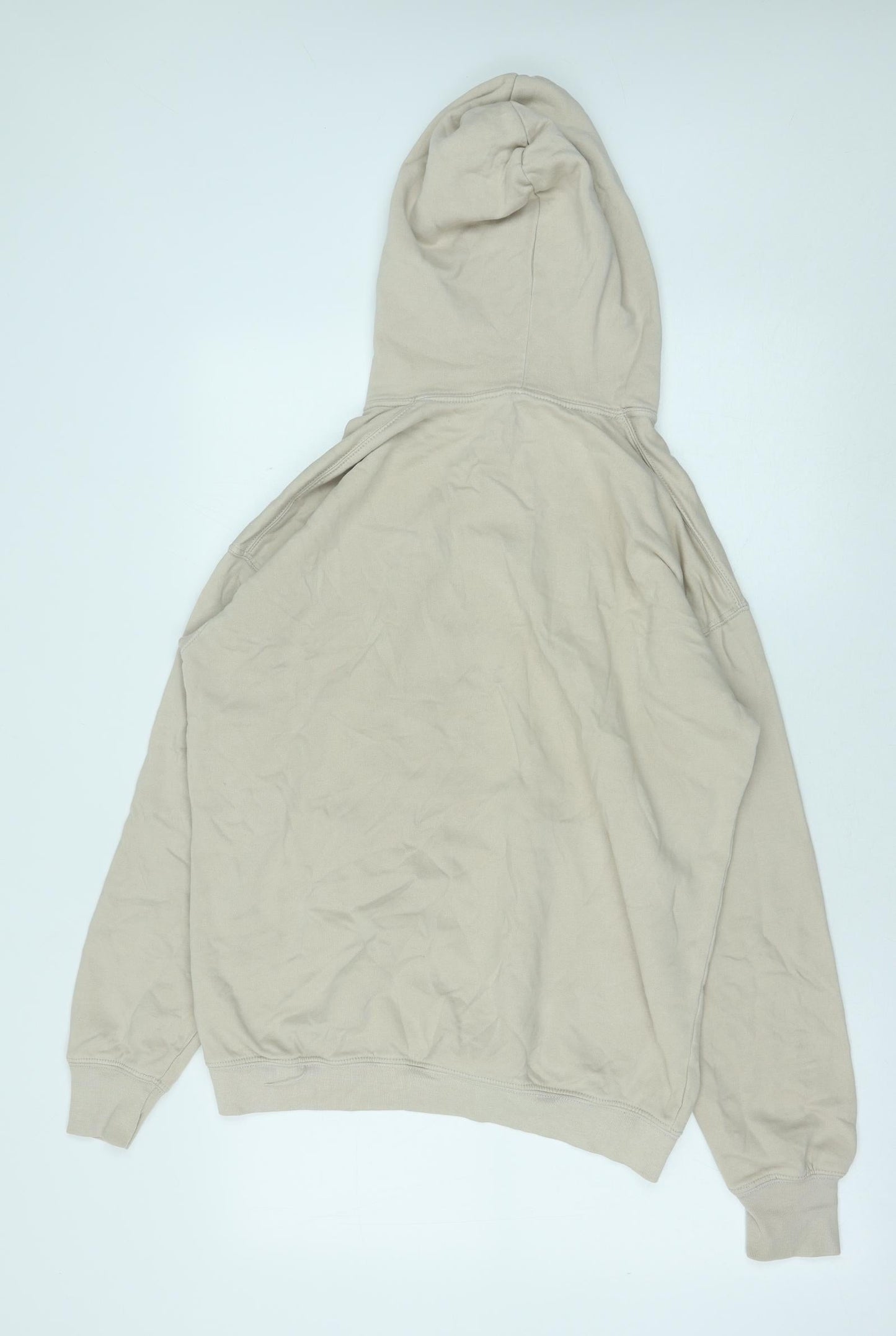 H&M Girls Beige Cotton Pullover Hoodie Size 14 Years Pullover - Skateland