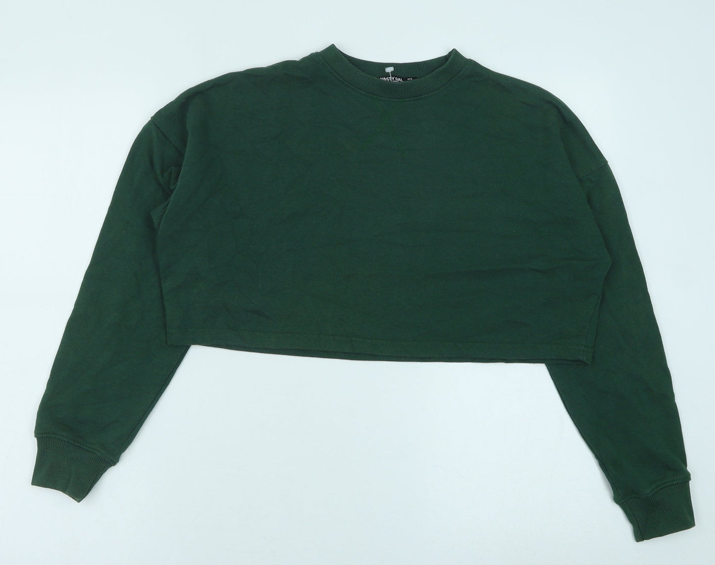 Nasty Gal Womens Green Polyester Pullover Sweatshirt Size 6 Pullover - Cropped