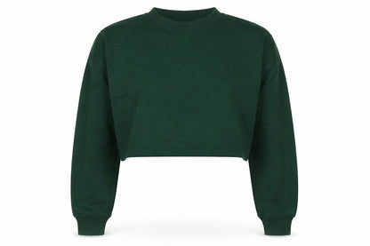 Nasty Gal Womens Green Polyester Pullover Sweatshirt Size 6 Pullover - Cropped