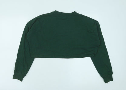 Nasty Gal Womens Green Polyester Pullover Sweatshirt Size 6 Pullover - Cropped