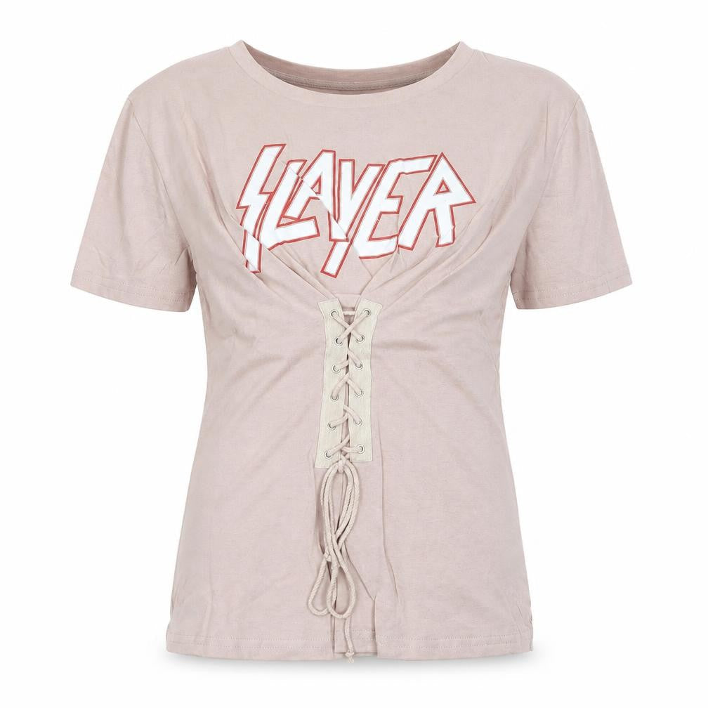 Womens UK Size S Eight Pink Basic T-Shirt